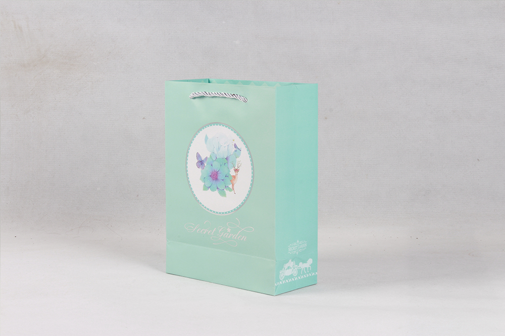 gerden中號(hào)精美禮品白卡紙袋定制