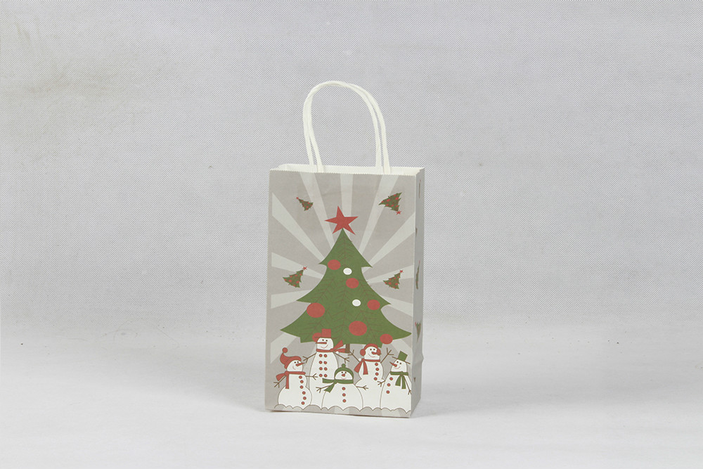 圣誕樹精美禮品牛皮紙袋