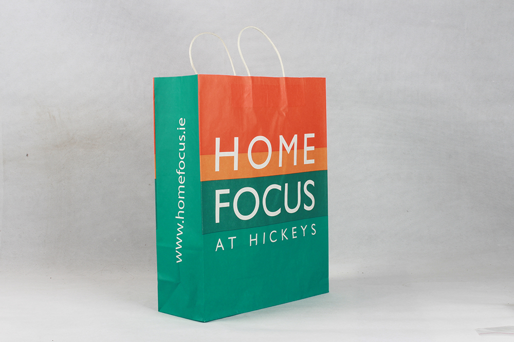 HOMEFOCUE時尚服裝牛皮紙袋定制