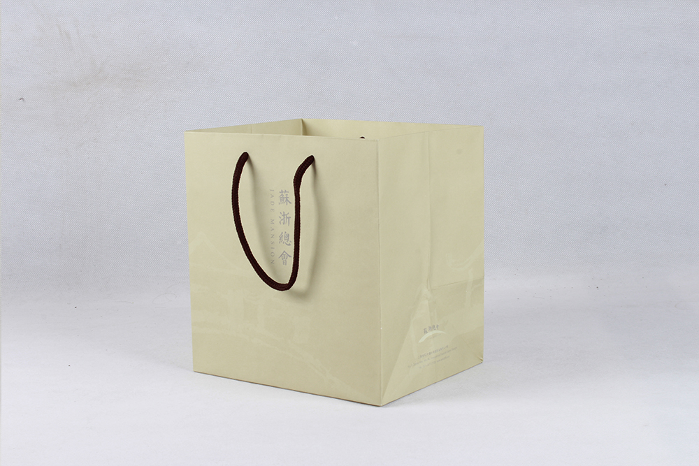 蘇浙總會高檔商務(wù)型打包牛皮紙袋定制